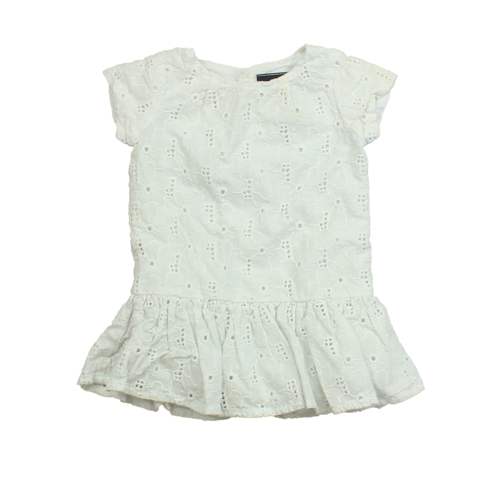 Lili Gaufrette Girls White Dress size: 6 Months